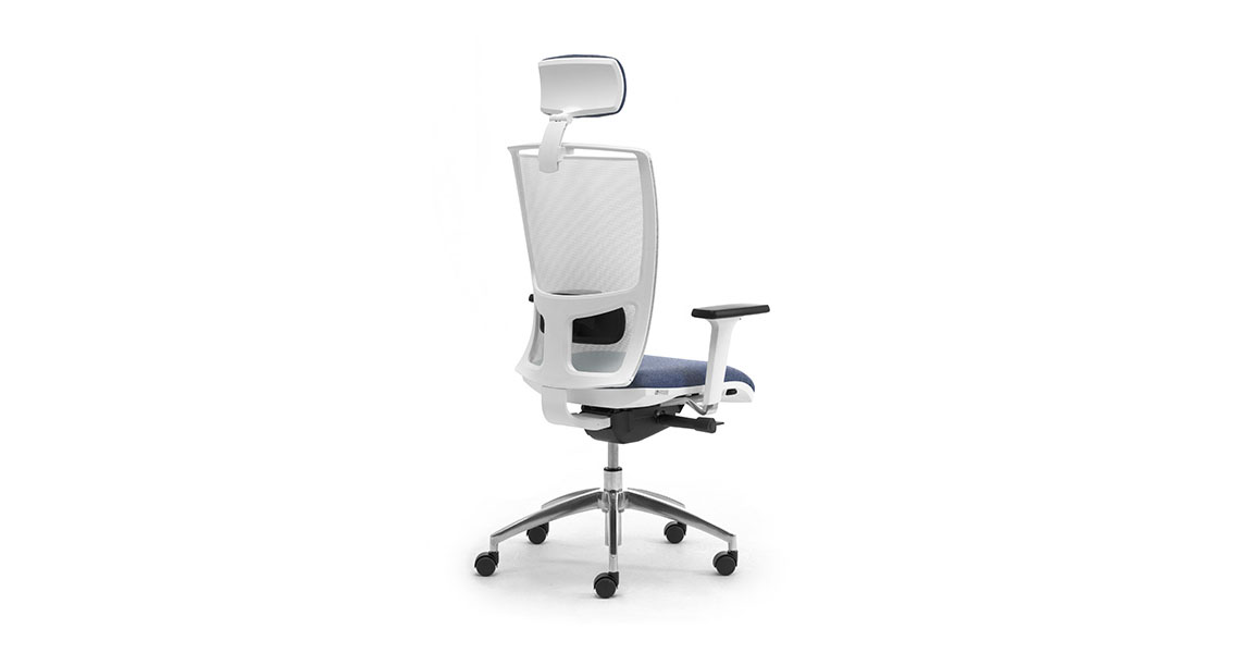 Ergonomic Design White Mesh Office Seating With Headrest Leyform