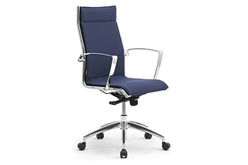 Managerial office chairs with chromed frame Origami Lx