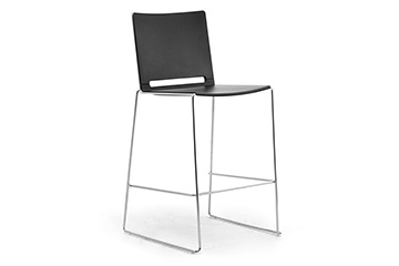 Stackable stools with polypropylene seat and back I Like