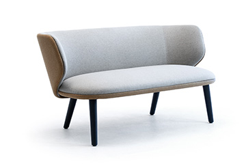 Colourful wooden sofa for nursing, rest and retirement home, medical centers Alise' 4G