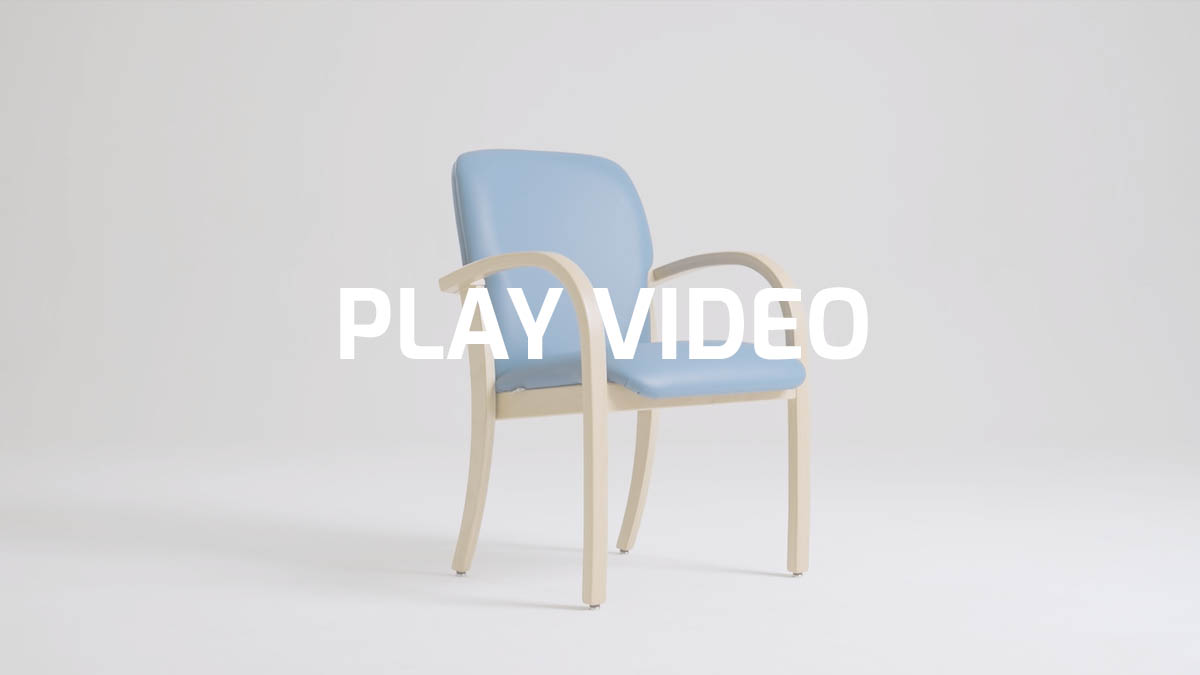 Wooden chairs for nursing homes and hospices by Leyform