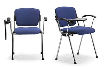 Conference hall stacking seats with armrests Cortina