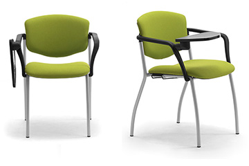 Stackable comfortable armchairs for meeting room and conference Valeria