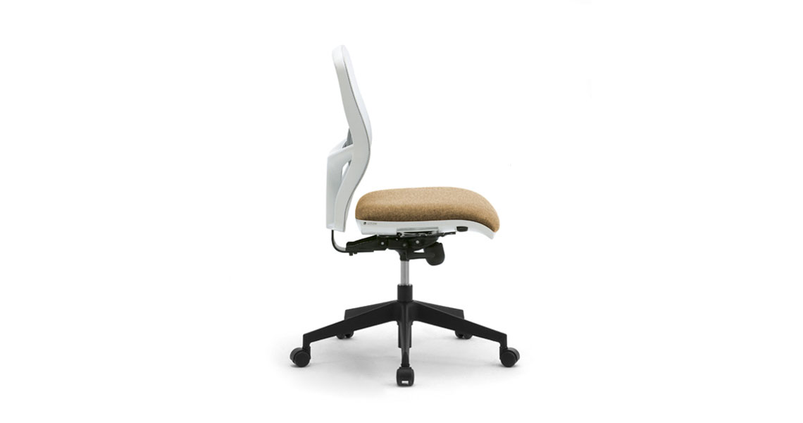White Office Chairs Leyform White Office Chairs Leyform, Office Chair No Arms Lumbar Support