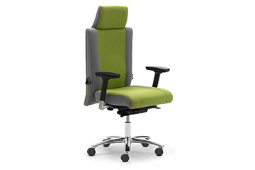 24 hour multi shift armchairs with headrest, lumbar support and adjustable arms