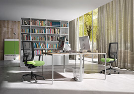 networked chairs and armchairs for operative offices and Wiki-Re workstations