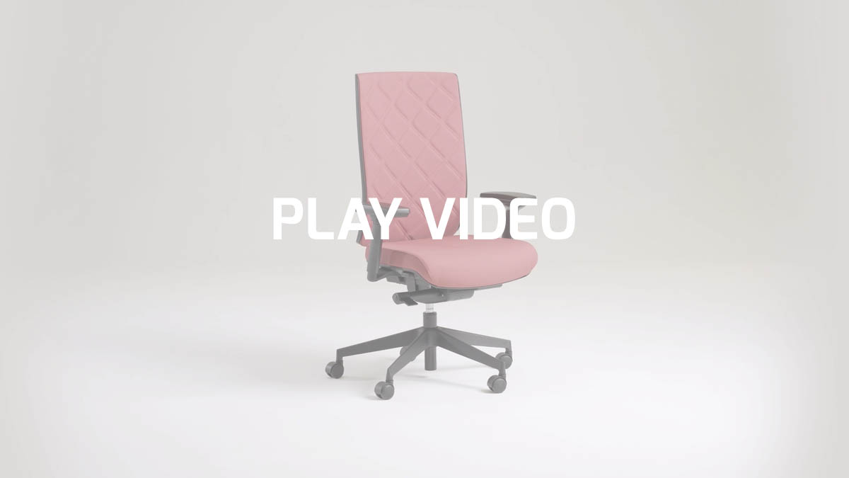 Modern design office armchairs with quilted pads | Wiki tech by Leyform