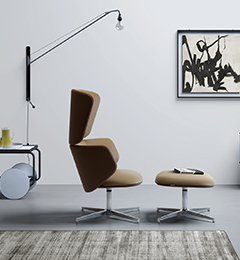 Lounge relax armchair with grand seat Alisè