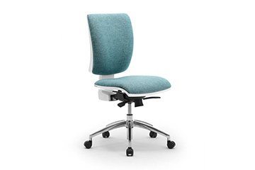 Grey or white frame operational chair with metal base Sprint W