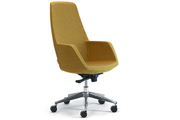 Modern design executive office armchairs with high back Gaia