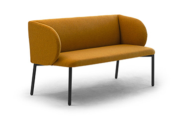 Modern sofas with fabric or leather upholstery for public waiting rooms LIV