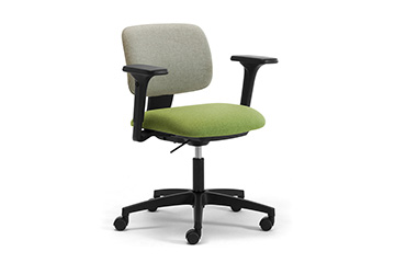 Colorful swivel armchair with modern and compact design for home-office DAD