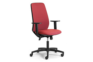 Armchairs with soft-touch cushions for modern and unique office furniture Star Tech