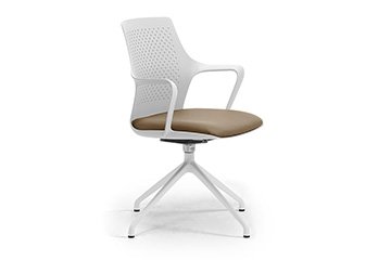 Visitor monocoque meeting chairs with padded seat Ipa