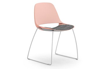 Chairs with sled base for home kitchens or restaurants Cosmo sled base