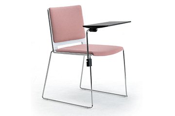 Stackable chairs with padded seat and back for training room I Like