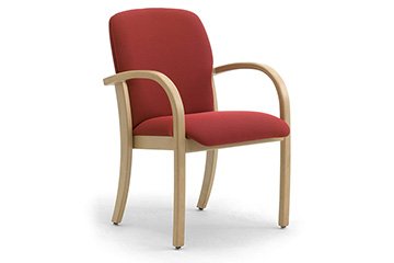 Rest home wooden healthcare armchairs with anti microbial upholstery Kali