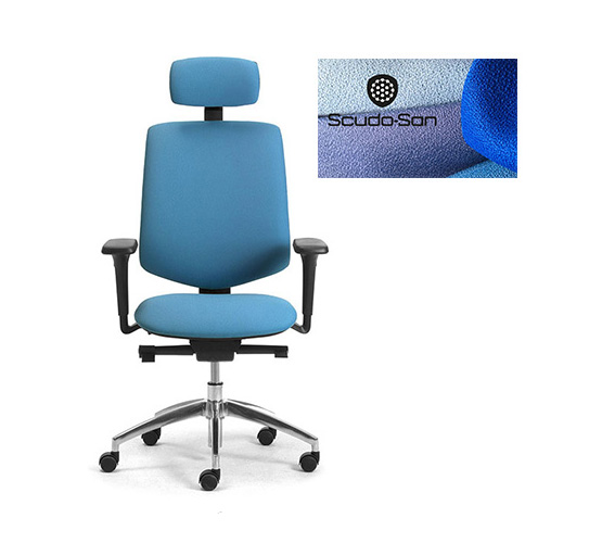sedie girevoli per ufficio con rivestimento antibatterico