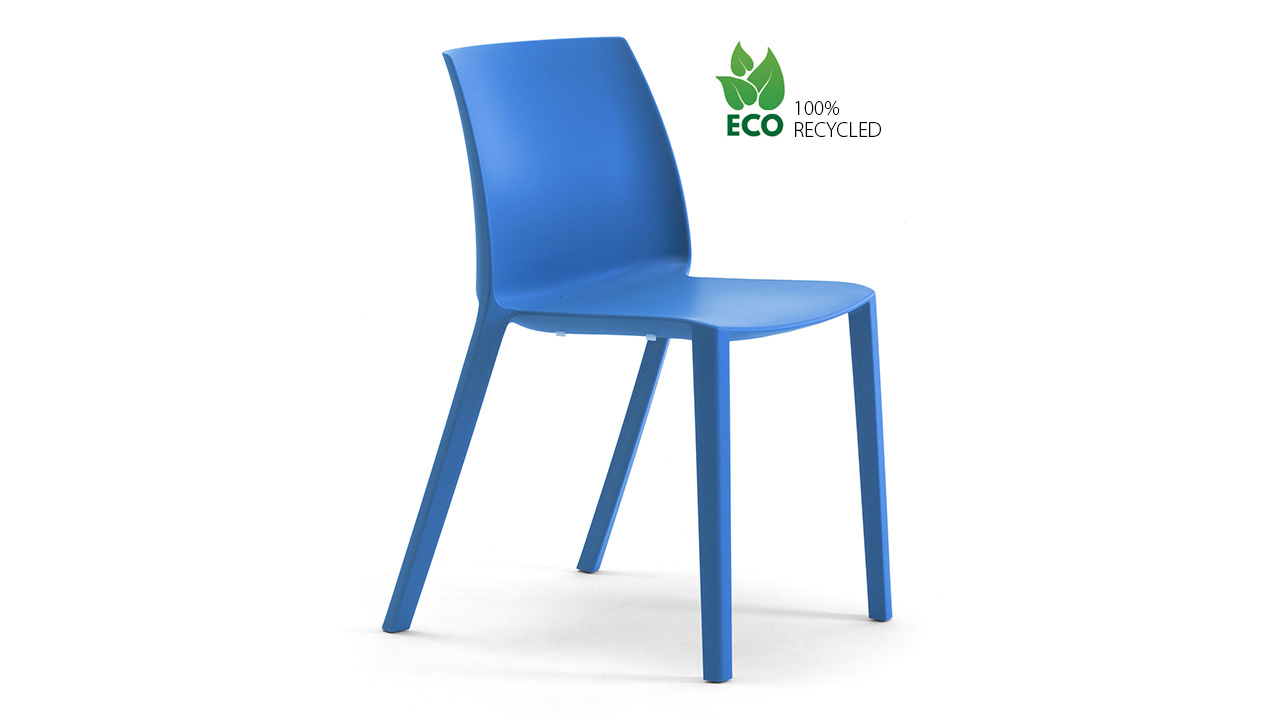 Sedie ecosostenibili in plastica riciclata - Leyform