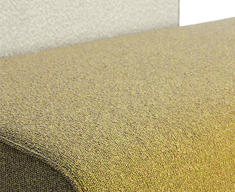 Rivestimenti colorati per divani, poltrone e sedie realizzati con fibre oeko-text sostenibili e certificate
