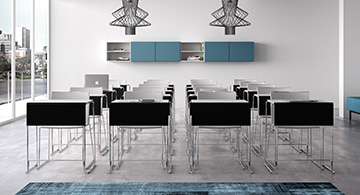 Banco studio monoposto per sal corsi, didattica, scuola, universita' | Snap by Leyform