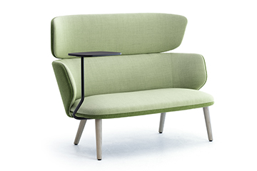 Divano lounge colorato con schienale alto per ingresso, lobby, sala attesa hotel e albergo Alise' 4G