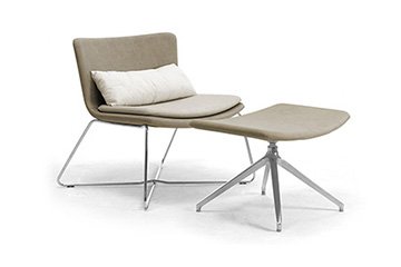 Poltrona e sedia lounge chair di design con cuscini poggiareni per atrio e ingresso Lizzy