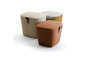 Pouf colorati per sala attesa e atrio parrucchieri ed estetisti dal design ricercato Victoria