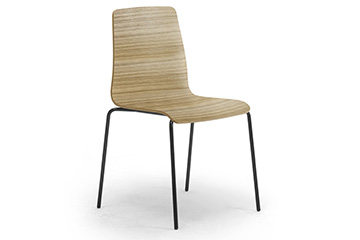 Sedie in legno di design per sala conferenze, convegni e congressi Zerosedici Wood
