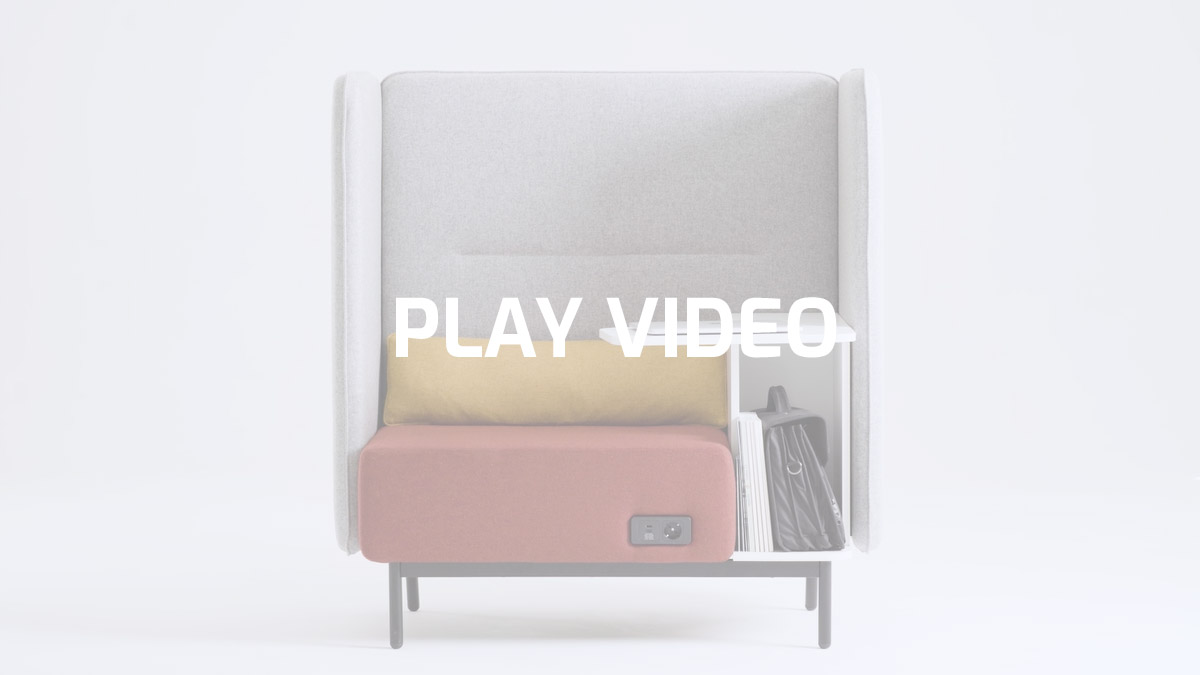 Divano lounge con tavolo porta pc per lavorare | Around Box by Leyform