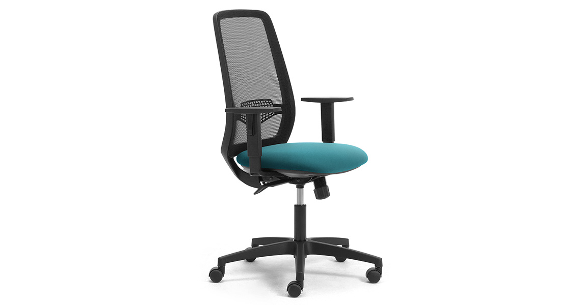 Sedia Per Ufficio In Rete E Tessuto Traspirante Leyform