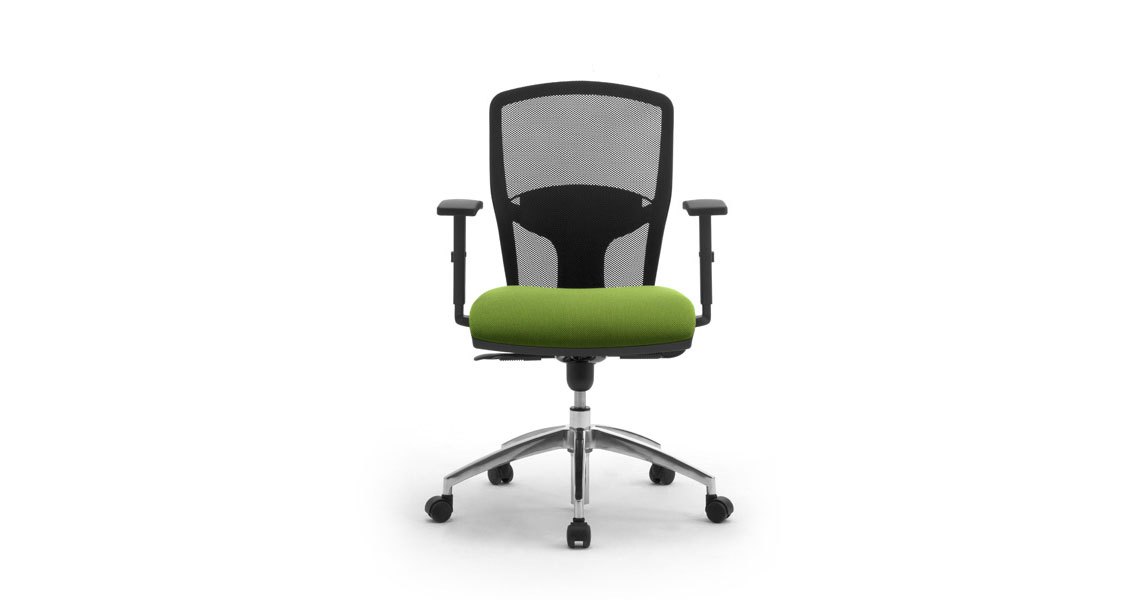 VENO Sedia Ufficio Ergonomica In Rete Traspirante - Poggiatesta E Braccioli Regolabili - Moderna E Silenziosa