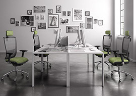 sedia operativa di design per tavolo riunioni studio e ufficio Cometa