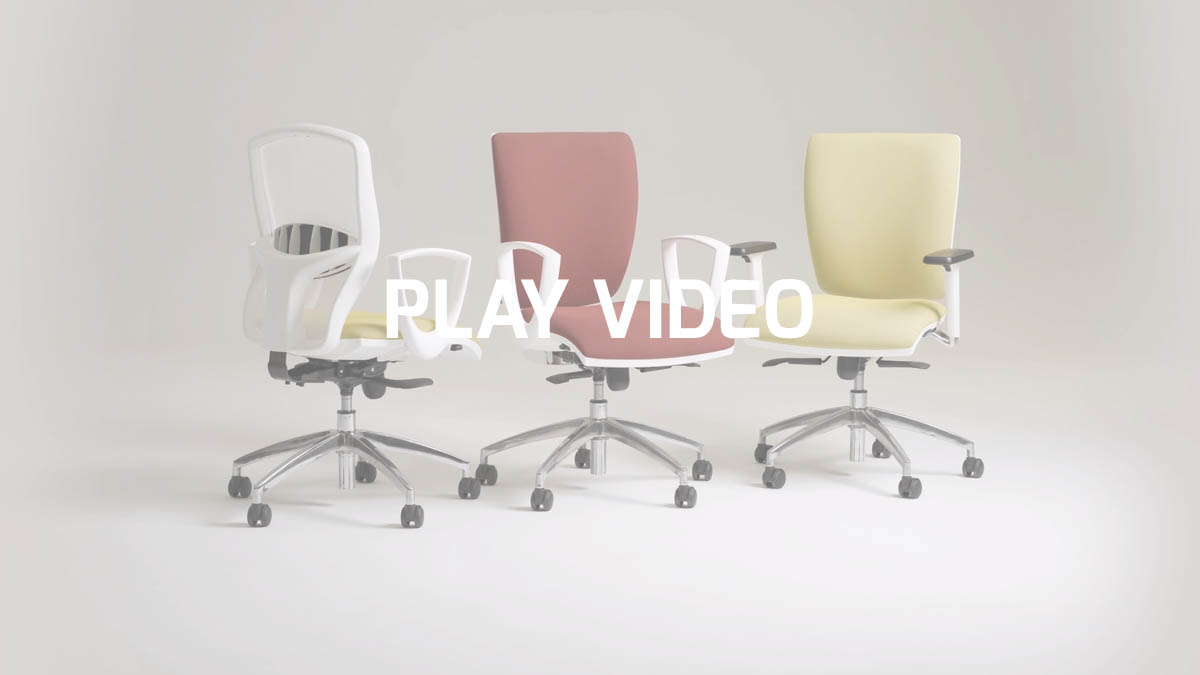 Sedia per ufficio e smart working bianca e di design | Sprint by Leyform