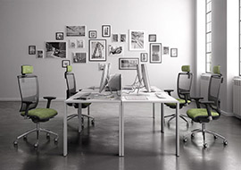 Sedia operativa di design per tavolo riunioni e ufficio Cometa