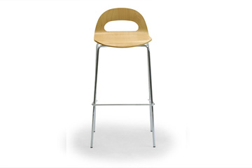 Set 6 Sgabelli Da Bar In Stile Industriale Con Poggiapiedi – Nero, Klihome