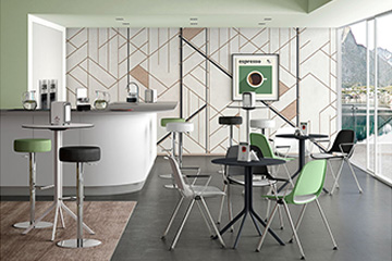 Tavoli rotondi per bar e wine-bar di design pensati per arredare con gusto e stile riconoscibile artika