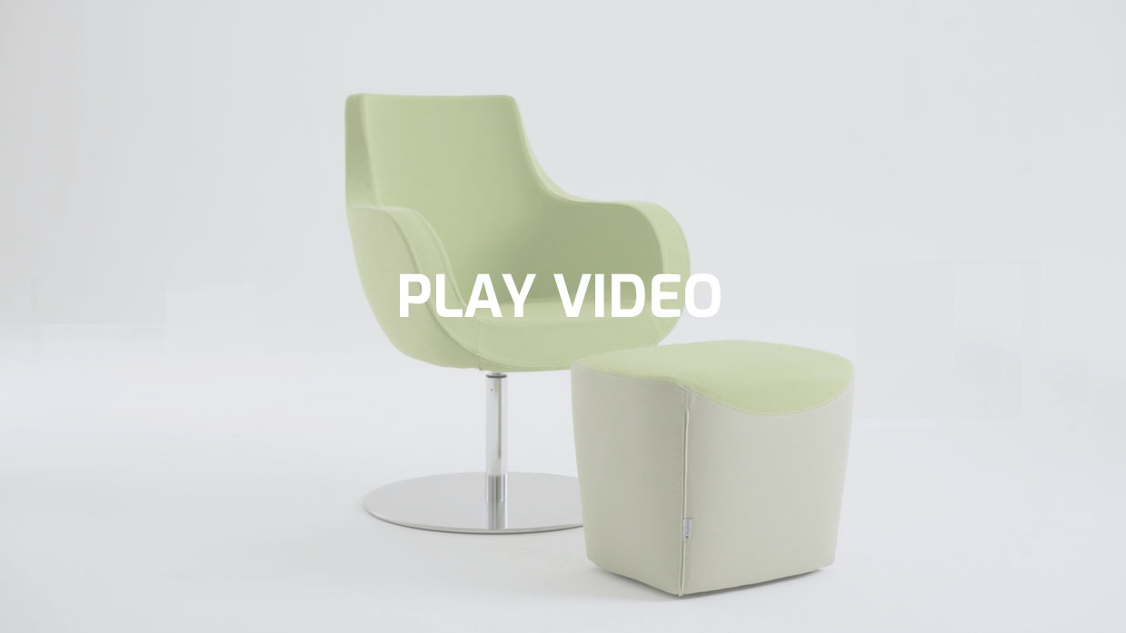 Armchair for lounges with scandinavian design | Victoria 2022 by Leyform
