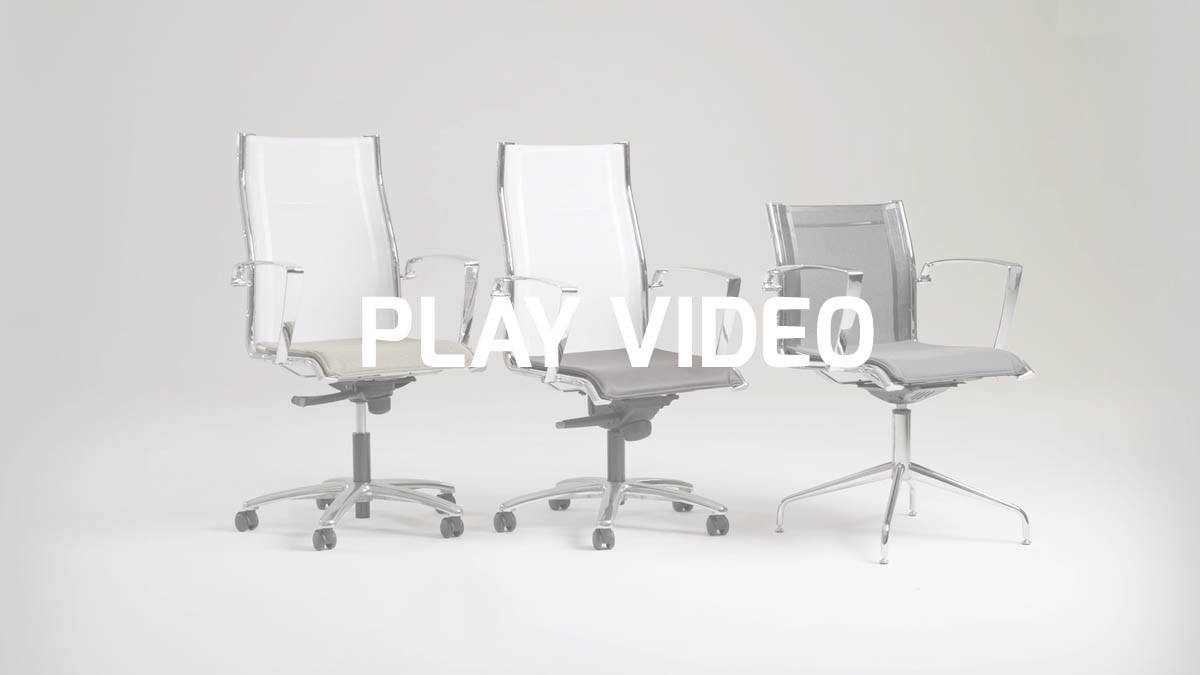 Mesh executive visitor boardroom office chairs Origami RE by Leyform