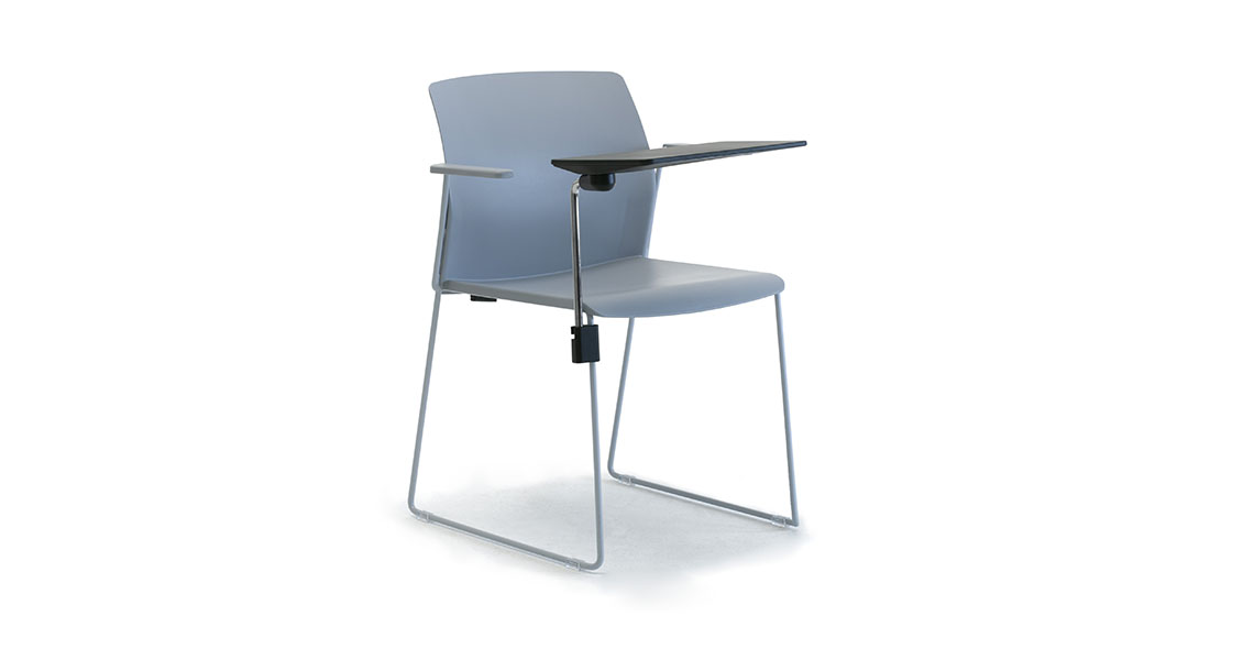 Removable tablet sales arm for chair
