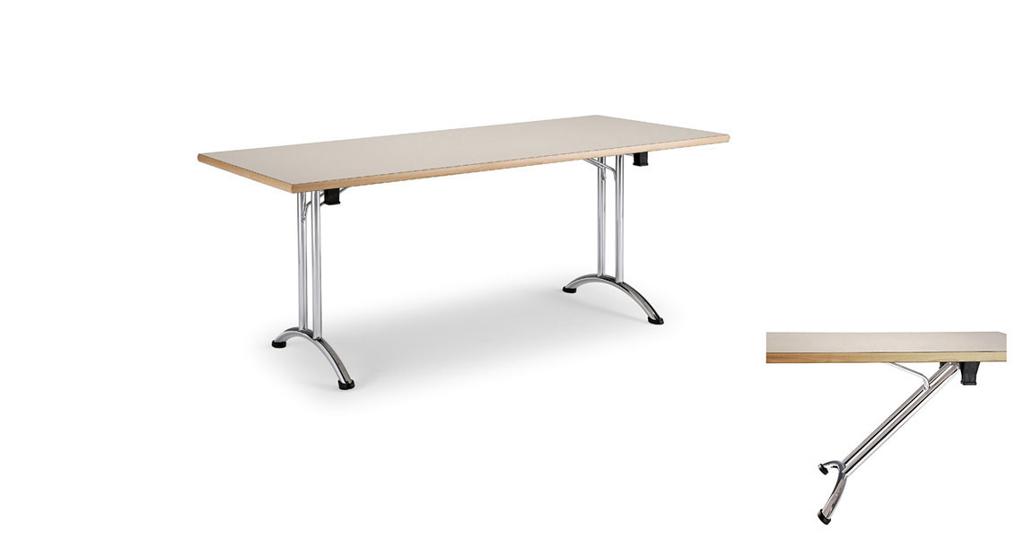 Multipurpose stackable tables with folding legs - Leyform