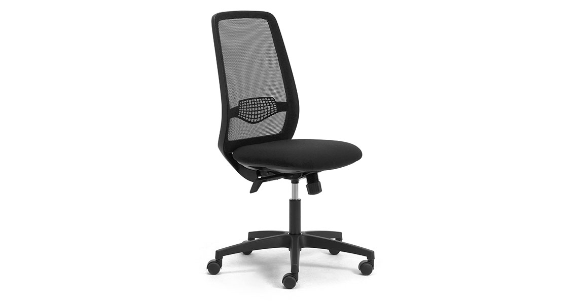 Office chair with breathable mesh and fabric - Leyform