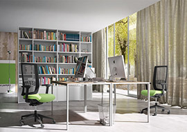 Wiki-RE office chairs and armchairs with breathable mesh backrests