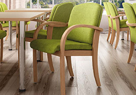 Wooden chairs and armchairs for the elderly and nursing homes Kali