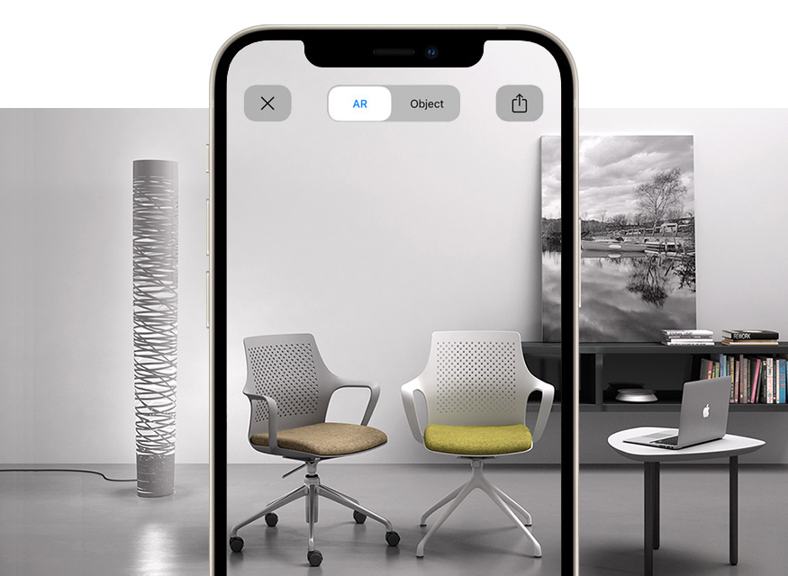 chairs for meeting and conference table with augmented reality IPA