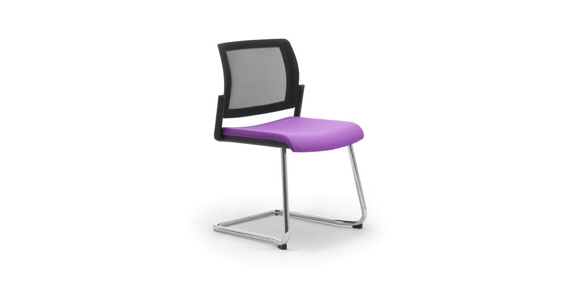 Zwakheid heelal baseren Visitor mesh chair with sled base - Leyform