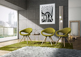 Samba meeting room and waiting area shell chairs