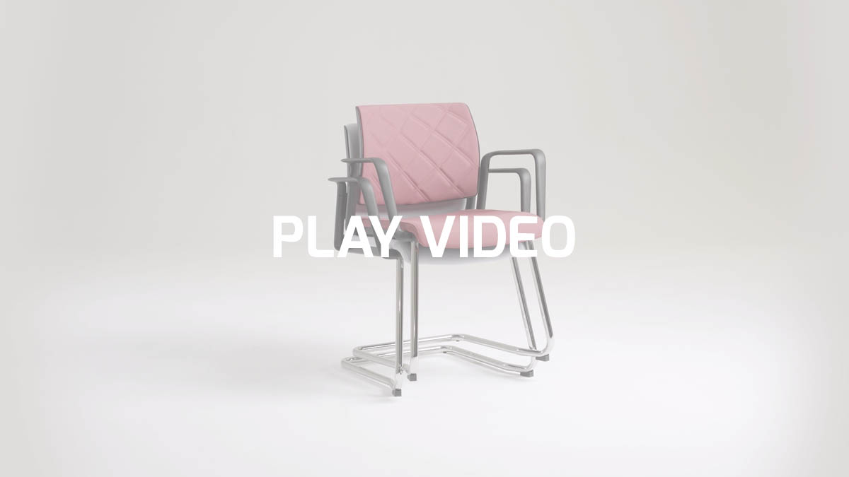 Visitor sled base mesh chair | Wiki-RE visitor by Leyform